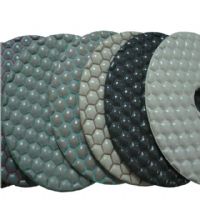 3 inch color hexagonal dry diamond polishing pad 