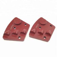 Three Half PCD Round Segment Trapezoid Thread Holes Grinding Disc For Coating Paint Glue