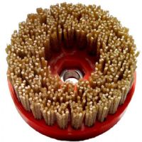 100mm Silicon Carbide Abrasive Brush 36 Grit M14 Threaded For Stone