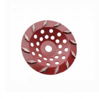 7 Inch Twelve Rhombus Segments Concrete Cup Wheel For Concrete Lapping and Stone Polishing