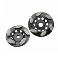 4 Inch Diamond Concrete Grinding Wheel With Thread Holes For Concrete Floor Renovation