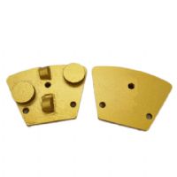 Three Holes Aggressive Fast Working Trapezoid Diamond Blank PCD Grinding Shoes For Concrete Floor 