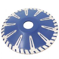 Diameter 4 Inch Ripple Curve Diamond Contour Saw Blade With Turbine Convex Cutting Disc Wheel For Granite Marble Sellers