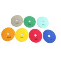 4 inch white wet diamond hand polishing pad 