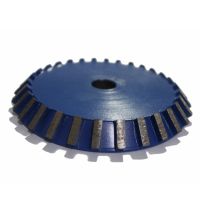 Concrete diamond segmented chamfer profiling wheel