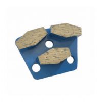 Super Long Grinding Life Trapezoid Grinding Tools Concrete Grinding Pads With Three Segments