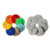 4 Inch 7 Step Diamond Resin Polishing Pads For Marble Granite