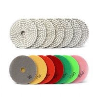 4 Inch Spiral Type Diamond Pad Design For Marble Tile Granite Stone