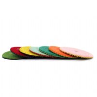 7pcs 4 Inch Diamond Polishing Pads And 1 Piece 5/8-11 Thread Sponge Backer Pad For Granite Marble