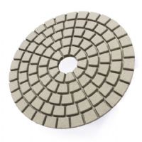 5 Inch White Buffing Diamond Polishing Pads For Granite Marble Stone