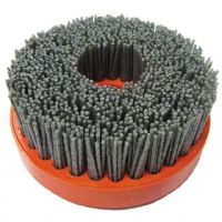 4 Inch Snaillock Backed Wet Silicon Carbide Wire Brush For Stone Leather-textured Finishi