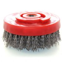 100mm Silicon Carbide Abrasive Brush 36 Grit M14 Threaded For Stone