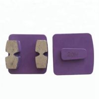 Double Segments High Sharpness Diamond Grinding Shoes For Concrete Floor And Stone Surface