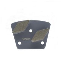 Metal Bond Diamond Grinding Shoes Wet Grinding Pads With Two Segments For Concrete And Terrazzo Floor