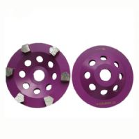 5 Inch D125mm M14 Thread Holes Concrete Floor Diamond Concrete Grinding Wheel With Six Bullet Segments