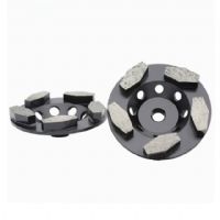 4 Inch Diamond Concrete Grinding Wheel With Thread Holes For Concrete Floor Renovation