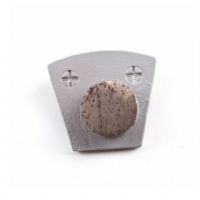 Single Round Segment Two Pins Metal Bond Diamond Grinding Block For Concrete and Terrazzo Floor