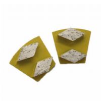 Rhombus Arrow Segments Double Pins Concrete Grinding Block For Concrete Terrazzo Floor