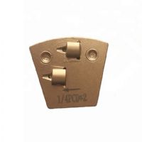 Two Quarter PCD Two Pins Quick Lock PCD Diamond Grinding Shoes For Epoxy Coating Removal