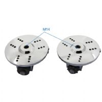 China 3 Rollers D125MM Sandblasting Type Diamond Bush Hammer Plate For Angle Grinder