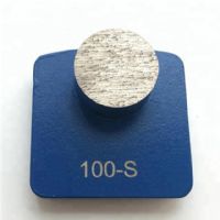 Redi Lock Diamond Grinding Shoes Concrete Polishing Disc With Single Round Segment For Concrete And Terrazzo Floor