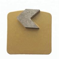  Redi Lock Diamond Grinding Shoes Concrete Grinding Plates With Single Arrow Segment For Hard Concrete Floor