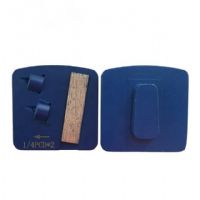 Redi Lock Diamond Grinding Block With Sharp Segment Two PCD For Epoxy Glue Coating Removing