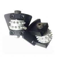 Trapezoid Diamond Bush Hammer Rollers for Concrete Grinding