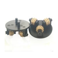 125mm 2 Pins Bush Hammer Plate with 3 Rollers On Werkmaster