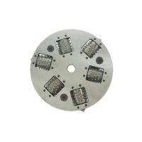 300mm 6 Rollers Diamond Bush Hammer Plate Wheel for Floor Grinding 