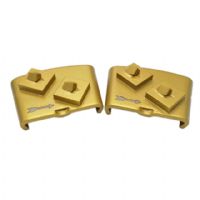 Two Reverse Quarter PCD HTC Grinding Disc For Epoxy Removing 