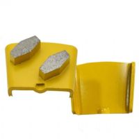 Double Hexagon Segments HTC Diamond Grinding Pads For Concrete Terrazzo Floor and Stone Grinding