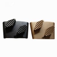 Double Rhombus Segments HTC Grinding Shoes For Rough Concrete Terrazzo Floor
