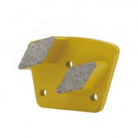 Double Rhombus Segment 3 hole Thread M6 Trapezoid Diamond Concrete Floor Grinding Shoes