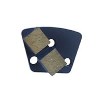 Trapezoid Concrete Quick Lock Grinding Pads With Thread Holes Two Square Segments