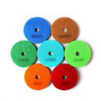 3 Inch Wet Use Diamond Sponge Polishing Pad For Granite Marble Stone