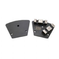 High Efficiency Coating Removal Trapezoid Diamond Grinding Tools With Two M Segments