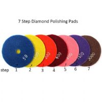 7 Step Diamond Polishing Pads Is Suit For Stone Concrete Marble Ceramic