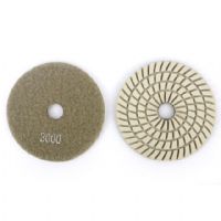 7 Step 3mm Thickness Hook & Loop Backed Abrasive Disc Design For Granite Marble Stone