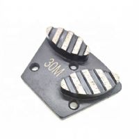 Two Oval Segments with Stripes Sharp Diamond Floor Grinding Disc For Concrete Floor Coating Removal