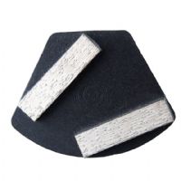 40x10x10MM Two Diamond Segment Metal Trapezoid Shape Grinding Pad Professional Concrete Floor Polishing Head Block 2020