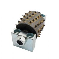 Factory Sales 60s Grinding Litchi Surface Bush Hammer Rollers With Support Frankurt Diamond Abrasive Tools Head For Stone Concrete Floor