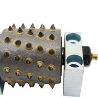 Factory Price Diamond Litchi Surface Head Antiskids Abrasive Bush Hammer Roller Tools For Concrete Granite Stone Floor Grinding Manufacturer