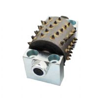 Profession Litchi Surface Grinding Rollers Diamond Bush Hammer Head Abrasive Concrete Granite Stone Floor Tools 