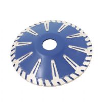 Boreway Continuous Cutting Blade T-Segment Turbo Rim Cutting Blade Granite Marble Concave Curved Saw For Wholesaler