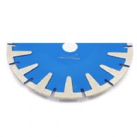 Dry Wet Use 180mm Diamond Blade Protective Teeth Cutting Saw Granite Marble Stone Saw Disk for Angle Grinder Machine