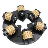 Boreway 6 Rollers 270mm HTC Bush Hammer Litchi Surface Plate Disc Disk for Grinding Machine