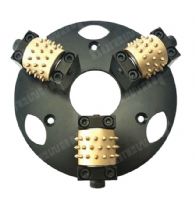 China Factory 240mm Diamatic Bush Hammer Plates Dish With 3 Roller 45 Segments 