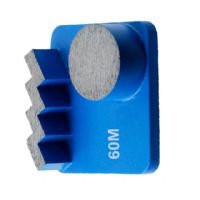 Two Segments Diamond Grinding Concrete Floor Husqvarna Redi Lock Shoe For China Factory