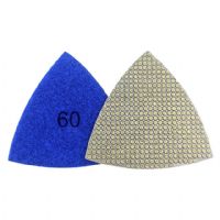 Electroplated Triangle Granite Polishing Pad Concrete  Plate Grinding Discs for Manufacturer 